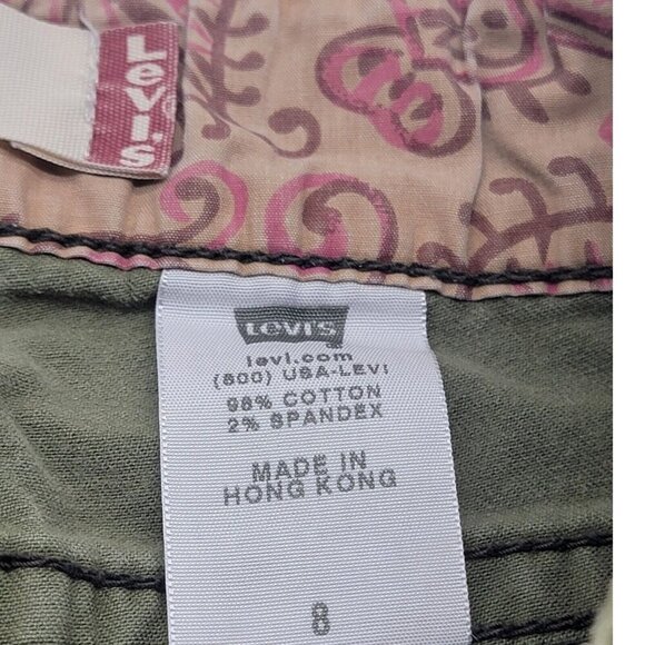 Levis Jeans Women’s Size 8 Green 542 Low Flare Safari Military Rodeo Hip Hop - Picture 5 of 12